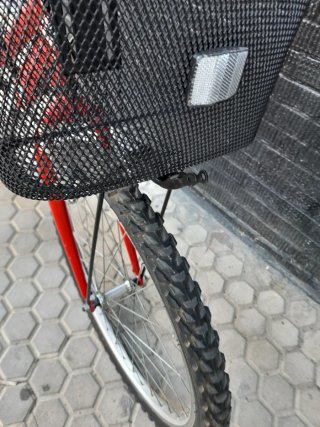 ❤️ Bicicleta Globe Trotter 24" Plata/Roja