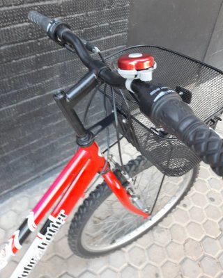 ❤️ Bicicleta Globe Trotter 24" Plata/Roja