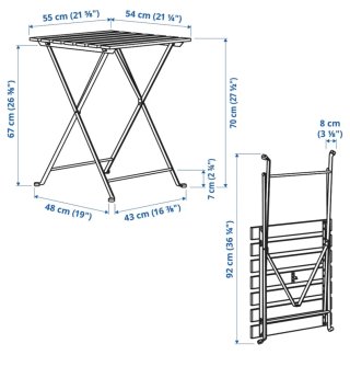 Mesa exterior IKEA TARNO
