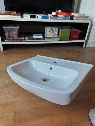 Lavabo BJÖRKÅN porcelana IKEA. Como nuevo