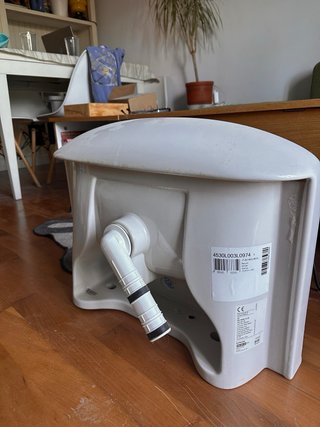 Lavabo BJÖRKÅN porcelana IKEA. Como nuevo
