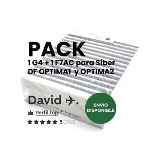 Pack de filtros para DF OPTIMA1 y OPTIMA2