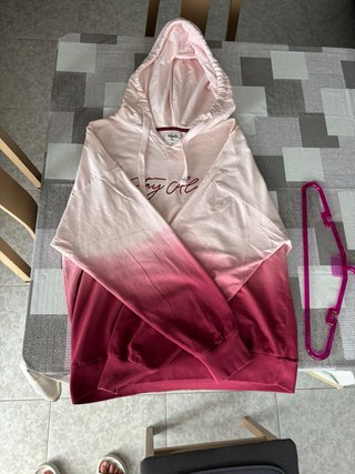 Sudadera Stay Alive degradado rosa y rojo Talla L