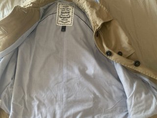 Mango Gabardina Corta Beige Talla L
