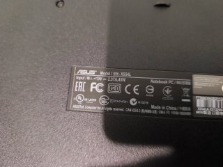 Ordenador portátil Asus X554L Negro