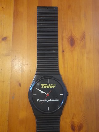 Reloj Pared publicitario PILAS TUDOR