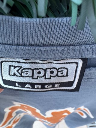 Camiseta Kappa Vintage Azul y Naranja