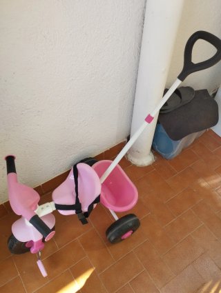 Triciclo infantil rosa