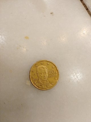Moneda 20 céntimos Grecia 2002