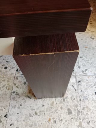 Mesa de centro elevable madera y cristal