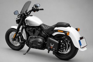 Harley-Davidson Cruiser Blanca y Negra