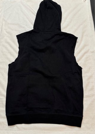 Felpa con cappuccio Sprayground nera senza maniche