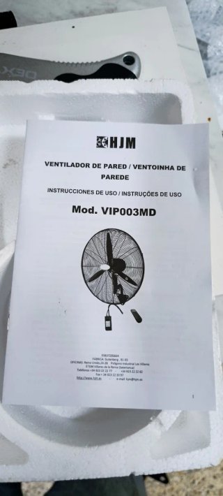 Ventilador Industrial HIM Negro