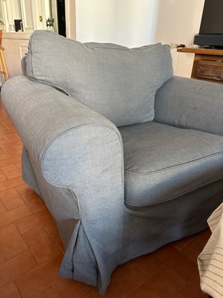 Sillón EKTORP Hakebo gris oscuro