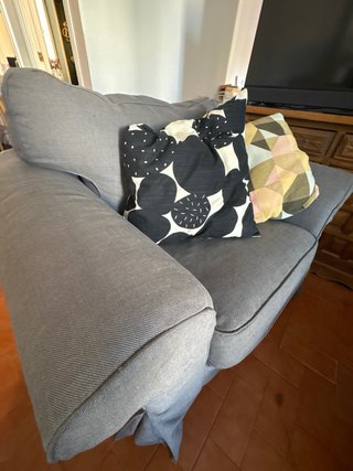 Sillón EKTORP Hakebo gris oscuro