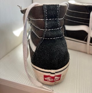 Vans Sk8-Hi negras y blancas talla 38