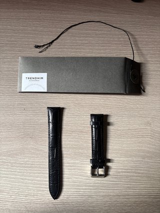 Correa de reloj TRENDHIM 18mm negra