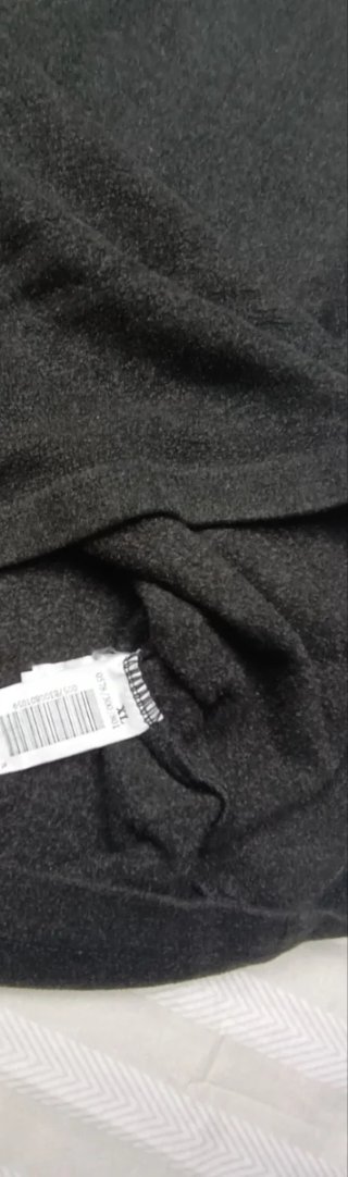 Jersey Zara Mujer Negro Semi Pico XL
