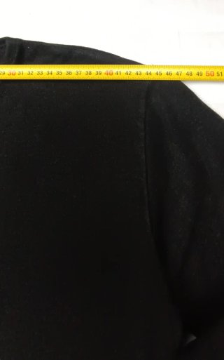 Jersey Zara Mujer Negro Semi Pico XL
