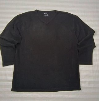 Jersey Zara Mujer Negro Semi Pico XL