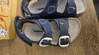 Sandali Bionatura Baby Nabuk Blu Navy Taglia 22