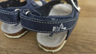 Sandali Bionatura Baby Nabuk Blu Navy Taglia 22