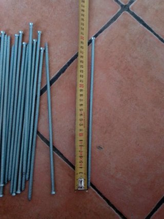 20 tornillos Torx para hormigón 300mm