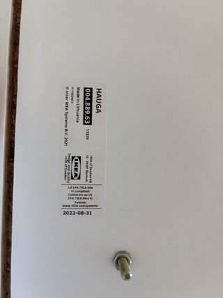 Mesita de noche Ikea blanca