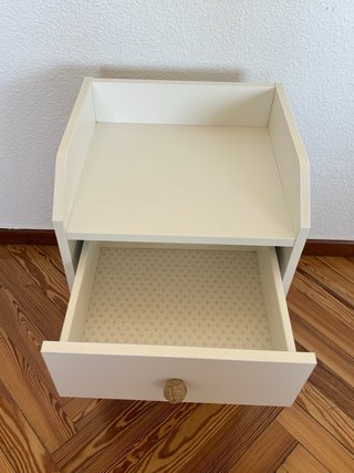 Mesita de noche Ikea blanca