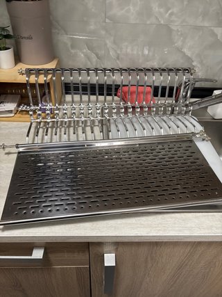 Escurridor de platos metálico