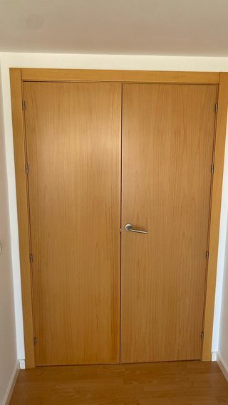 Puerta doble roble 62 cm cada hoja