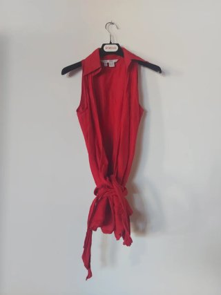 Blusón Rojo Zara Talla M