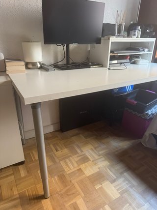 Mesa escritorio blanca altura regulable