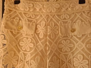 Pantalón encaje blanco niña 12-13 años