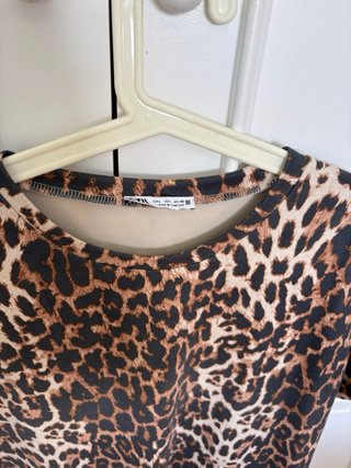 Vestido Zara Estampado Leopardo