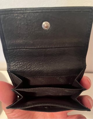 Cartera Monedero Privata Piel Negra