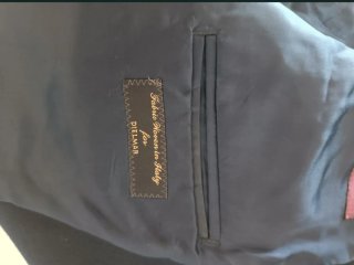 Blazer DielMar Azul, Botões Dourados, feito à mão.