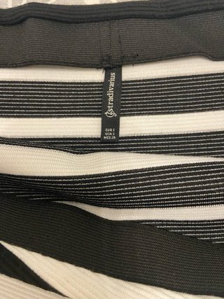 Falda midi rayas Stradivarius