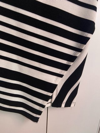Falda midi rayas Stradivarius