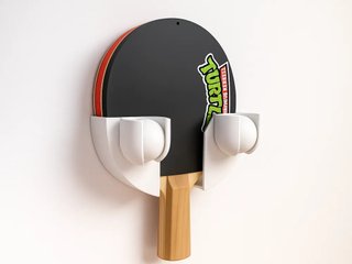 Soporte pared ping-pong