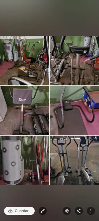 Lote de máquinas de gimnasio