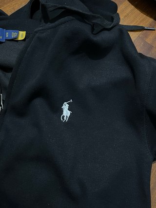 Felpa Polo Ralph Lauren nera con zip