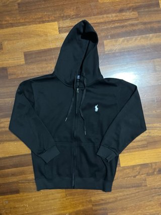Felpa Polo Ralph Lauren nera con zip
