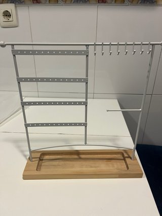 Organizador de Joyas Plata y Madera