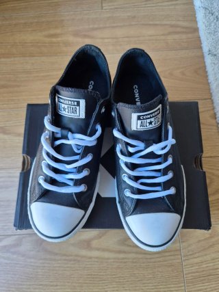 Zapatillas Converse All Star Negras Talla 38 piel.