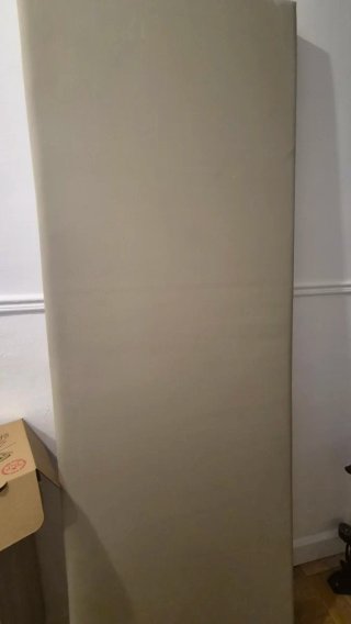 Cabecero beige efecto piel