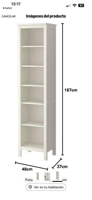 Librería Hemnes Ikea Blanca