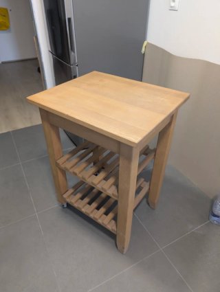 Carrito auxiliar madera