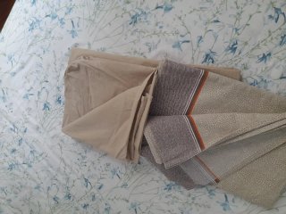 Set Lenzuola Singole Beige/Marrone