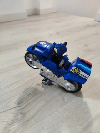 Coche + Moto Chase Patrulla Canina Azul